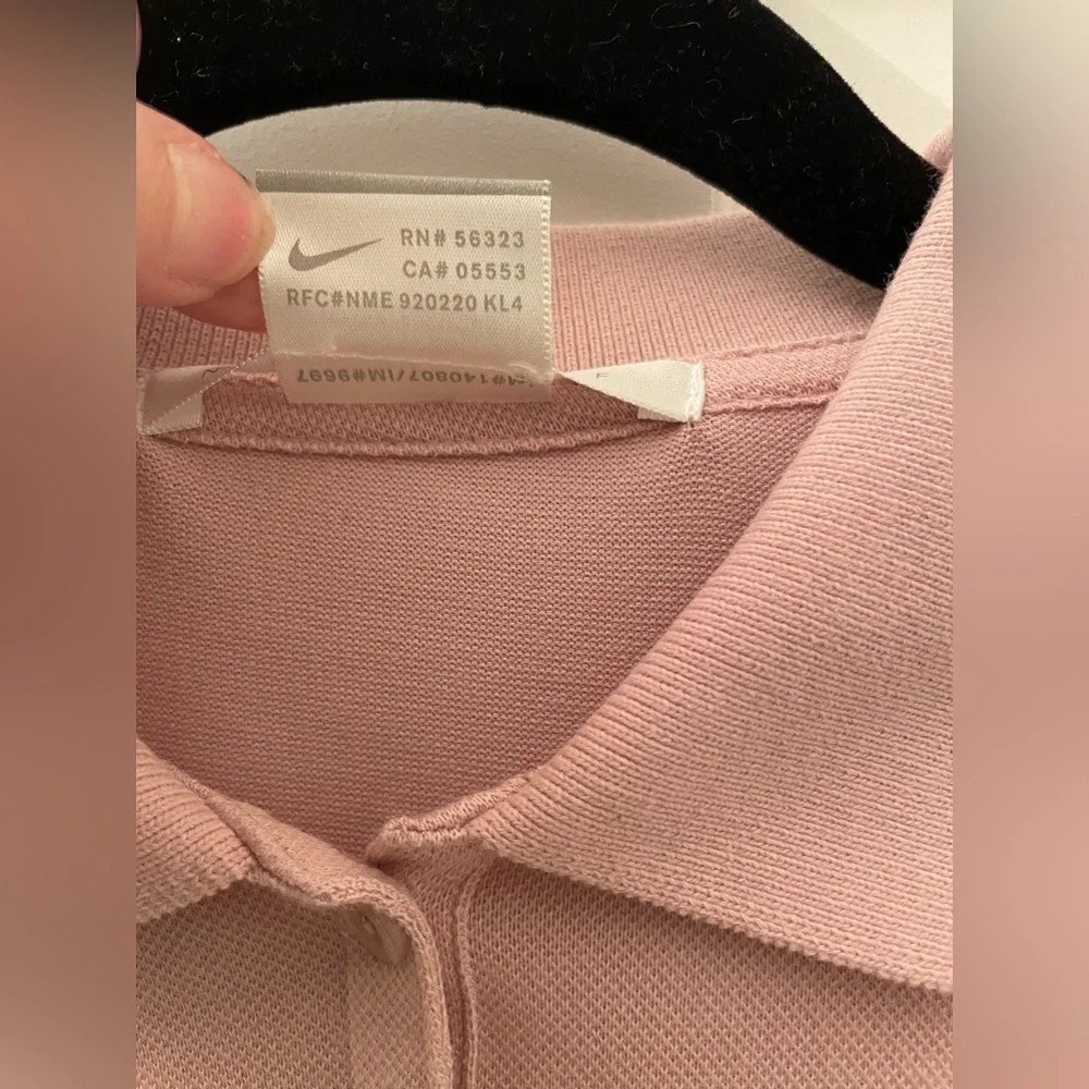 Nike Golf DRI Fit 3 Button Polo Shirt in 2025 Trending Pink Women’s Size Medium - Picture 4 of 7